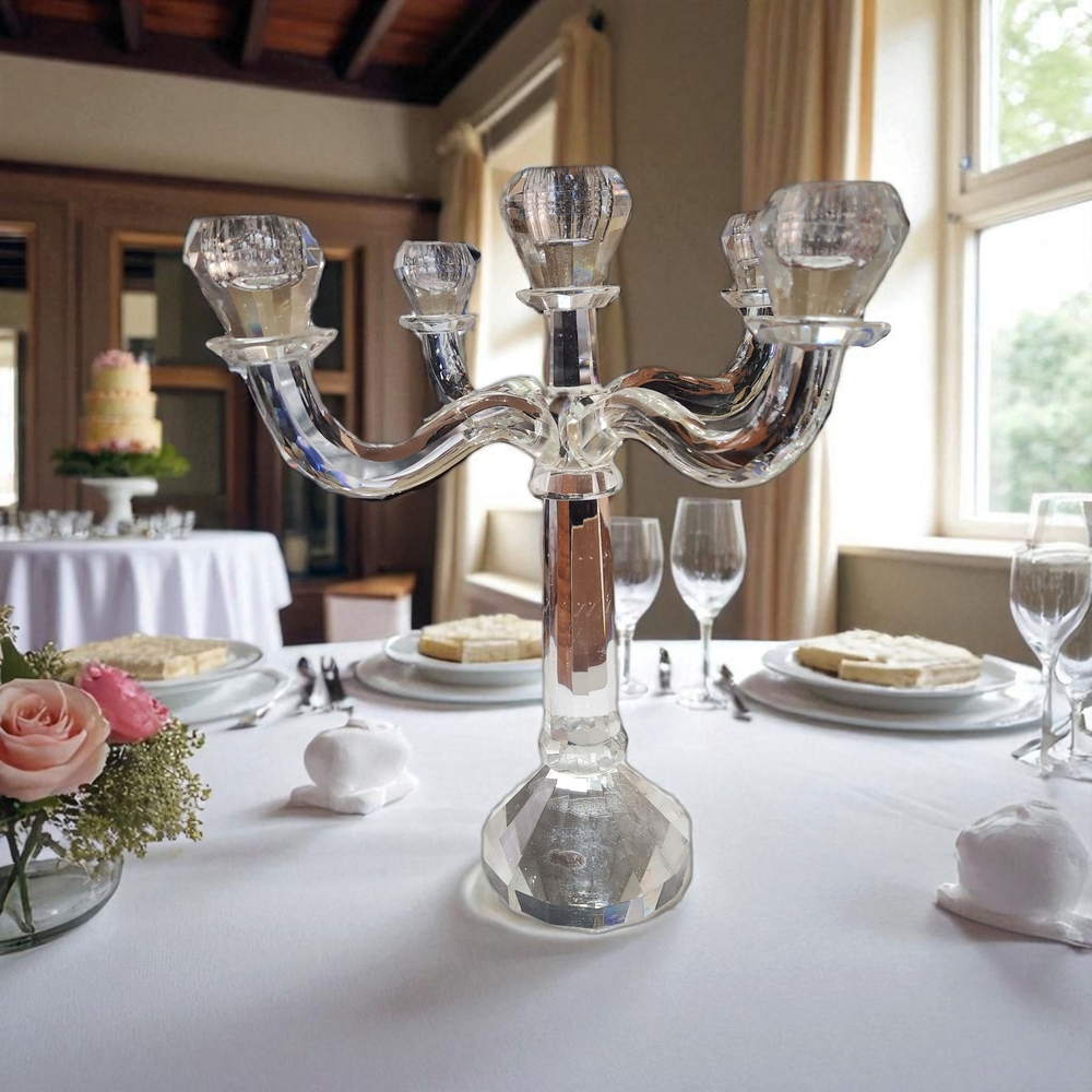 Shannon Crystal Candelabra by Godinger - Picture 9 of 16